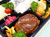 ハンバーグ&鶏唐揚弁当